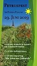 Plakat Petrusfest 2019 (Sabine Wegner)