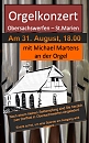 Plakat Orgelkonzert (Sabine Wegner)