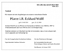 Traueranzeige f&uuml;r Pfarrer Eckhard Wolff  (KKS)
