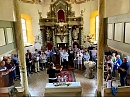 Probe in der Kirche  (Instagram St. Nikolai Trebra)