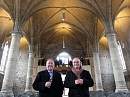 Martin Bischoff und Pfarrer Jochen Lenz bei der Eröffnung der Netzwerkkirche 2022 (R. Englert)