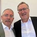 Superintendent Andreas Schwarze und der neue Mühlhäuser Superintendent Christian Beuchel (A. Schwarze )