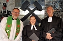 Pfarrer Steffen Riechelmann, Pfarrerin Annegret Steinke und Prädikant Dr. Christoph Maletz (Regina Englert)