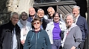 Von links 1.Reihe  Pfarrer Dirk Lehner, Doris Grundmann (GKR) Frau Ru&szlig; / 2.	Reihe  Sabine Heydrich (GKR), Sixtus Hermanns (Architekt), Frau Dr. Dorothe Trouet (Referentin Stifter-Service DSD), Herr Dr. Ru&szlig; (Sohn der Spenderin) / 3.Reihe  Falk Apel (Ortsb&uuml;rgermeister), Marco Ritschel (GF bauausf&uuml;hrende Firma) (Dr. Gabriele Ru&szlig;)