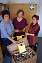 Martina Kiel, Martina Netz und Kathrin Schwarze freuen sich gemeinsam (R. Englert)