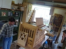 Blick auf die (fast fertig) montierte Orgel (Foto: MK)