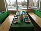 Tischdienst, auch die Konfis mussten helfe (Foto: N.Flämig)