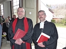 Pfr. Nikolaus Flämig mit Superintendent Andreas Schwarze (Foto: G. Mühlhaus)