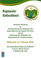 Regionaler Gottesdienst der Hainleite-Region (EVKS)