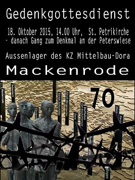 Plakat Gedenkgottesdienst KZ (Foto: Sabine Wegner)