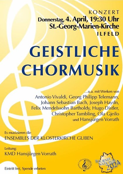 Plakat (Foto: Ensembles der Klosterkirche Guben)