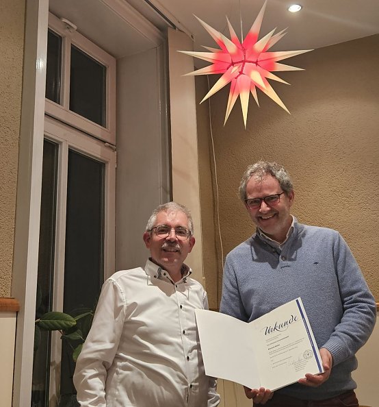 Superintendent Andreas Schwarze und Pfarrer Klemens Müller  (Foto: Regina Englert)