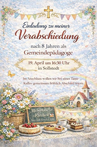 Plakat Abschied (Foto: canva)