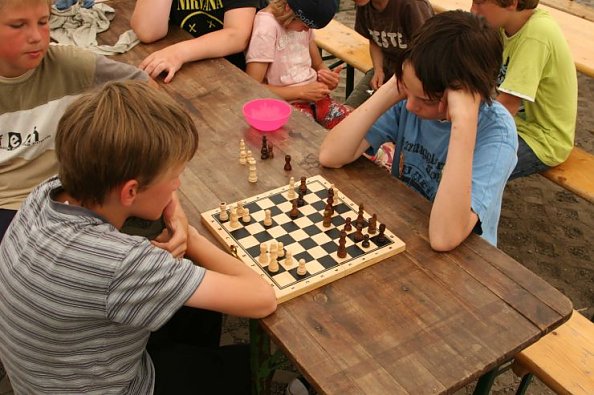 Das Schachfinale (Foto: Handwerkercamp 09)