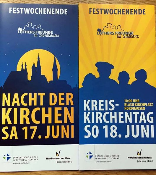 Flyer zur Nacht der Kirchen und zum Kreiskirchentag (Foto: A. Schwarze)