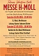 Plakat Messe H-Moll